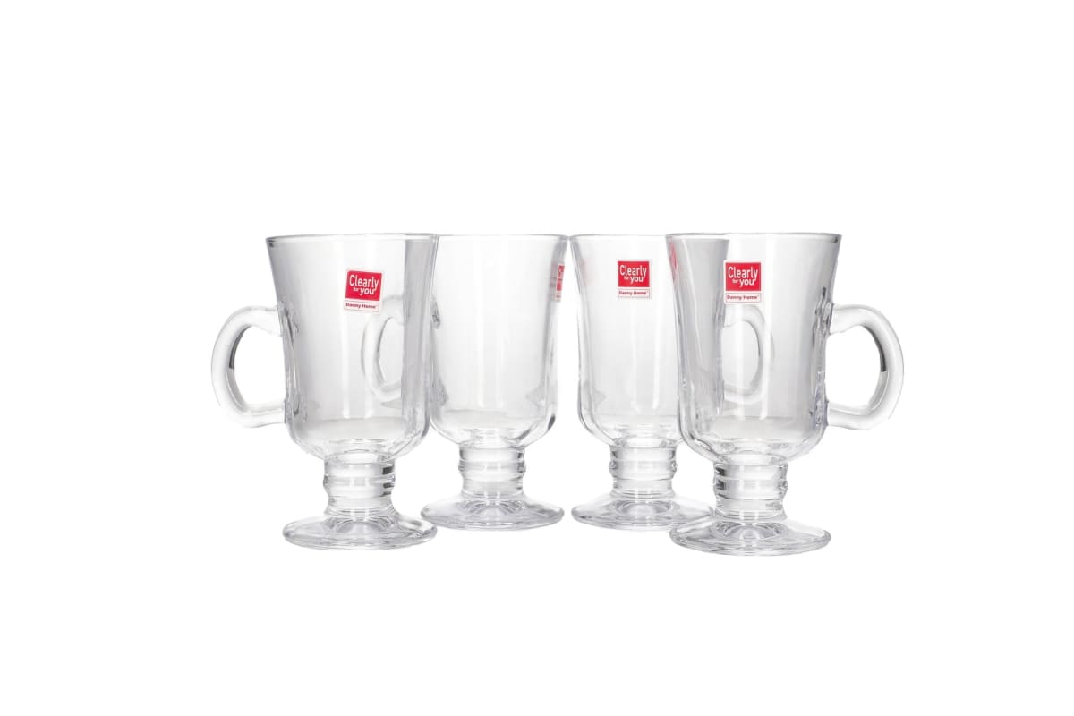 Latte Glass Mug 4pcs 244ml  - default