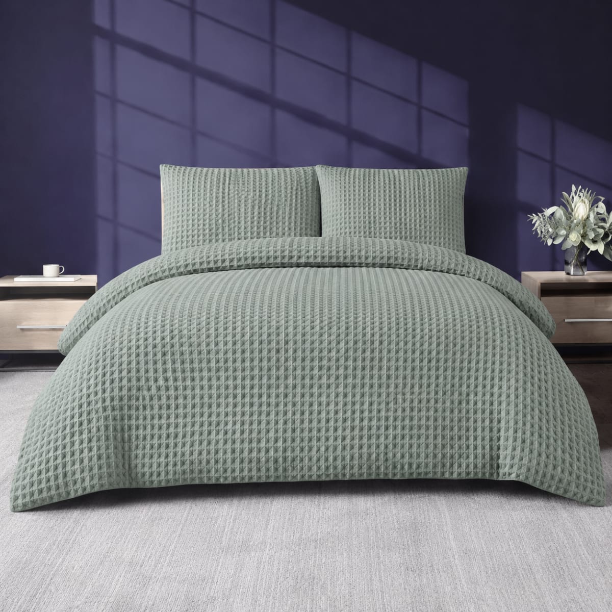 Polyester Queen Bed Duvet Cover 3pcs 230cm - default