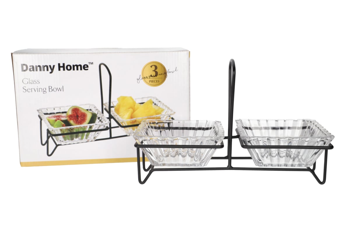 Serving Glass Bowl Set 3pcs 250ml  - default