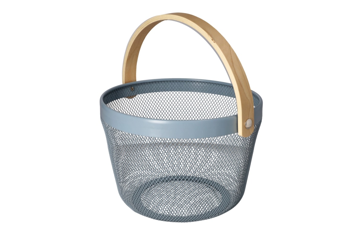 Mesh Stainless Steel Storage Basket 26cm - default