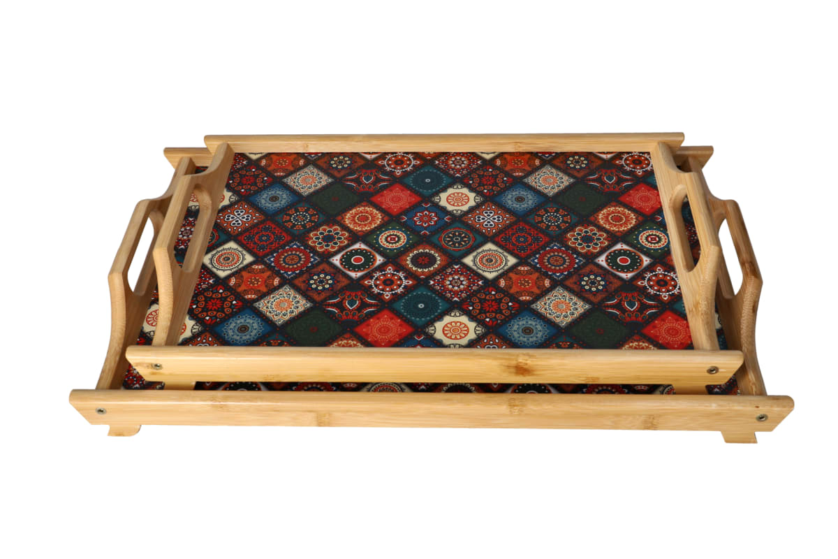 Bamboo Rectangular Serving Tray 40.8cm - default