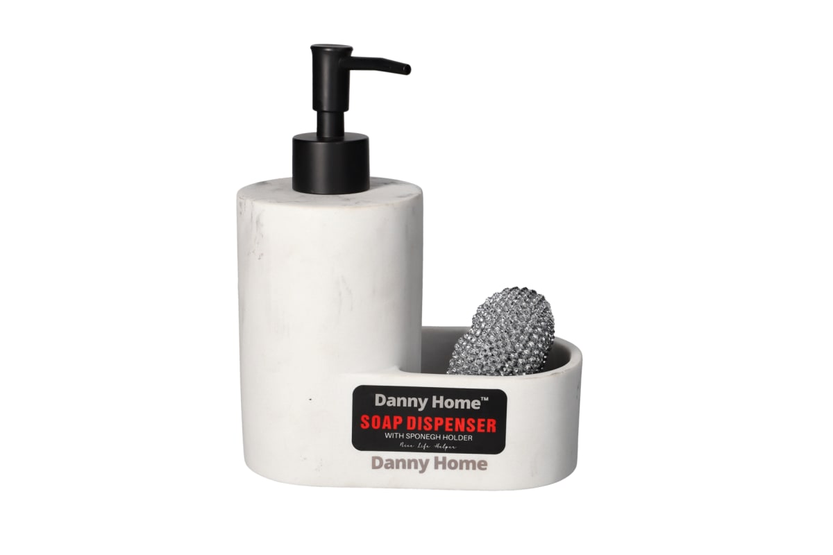 Poly Resin Soap Dispenser Set 15cm - default