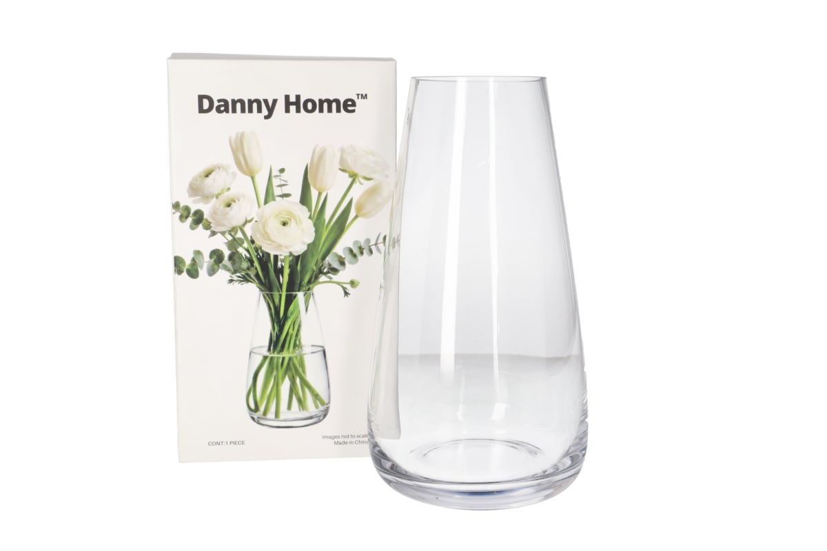Glass Flower Vase 24.5cm  - default