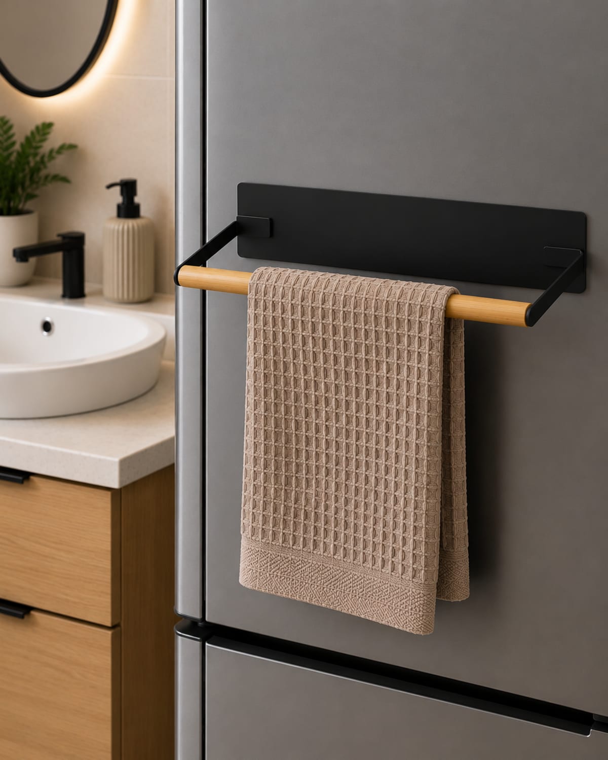 Magnetic Towel Holder Rack 30cm - default