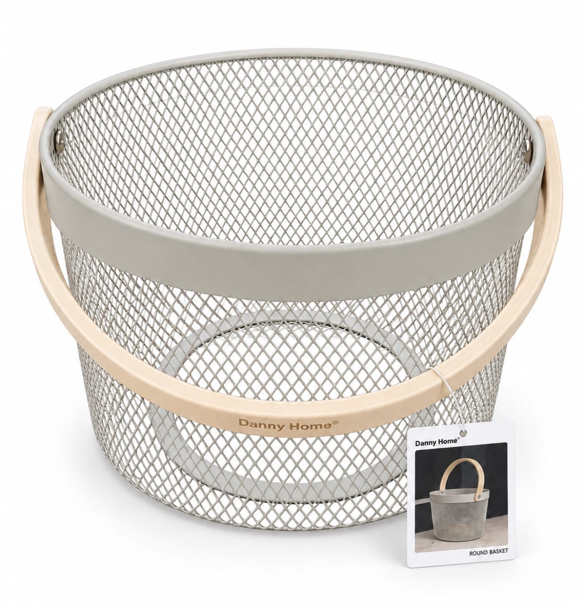 Mesh Stainless Steel Storage Basket 26.2cm - default