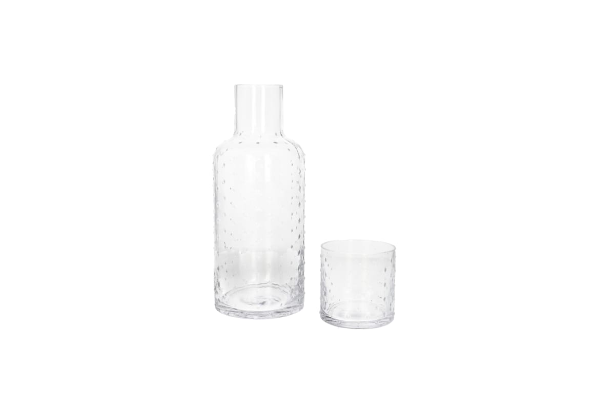 Glass Carafe &amp; Tumbler Set 2pcs - default