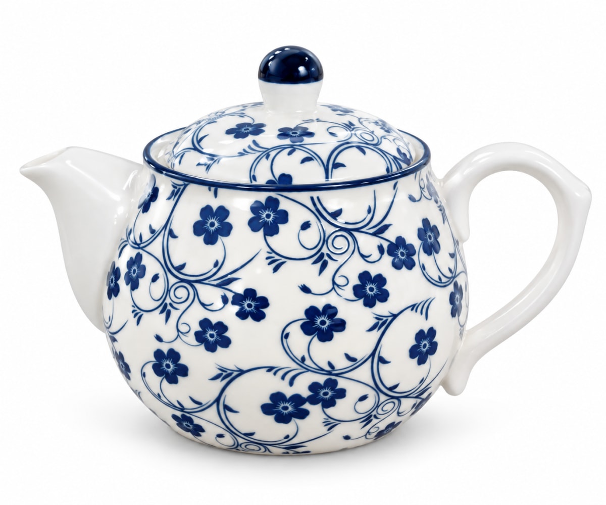 Floral Design Ceramic Teapot 500ml  - default