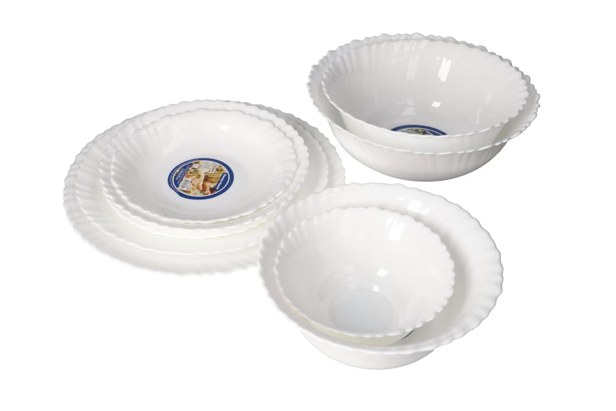 White Salad Bowl 22cm - default