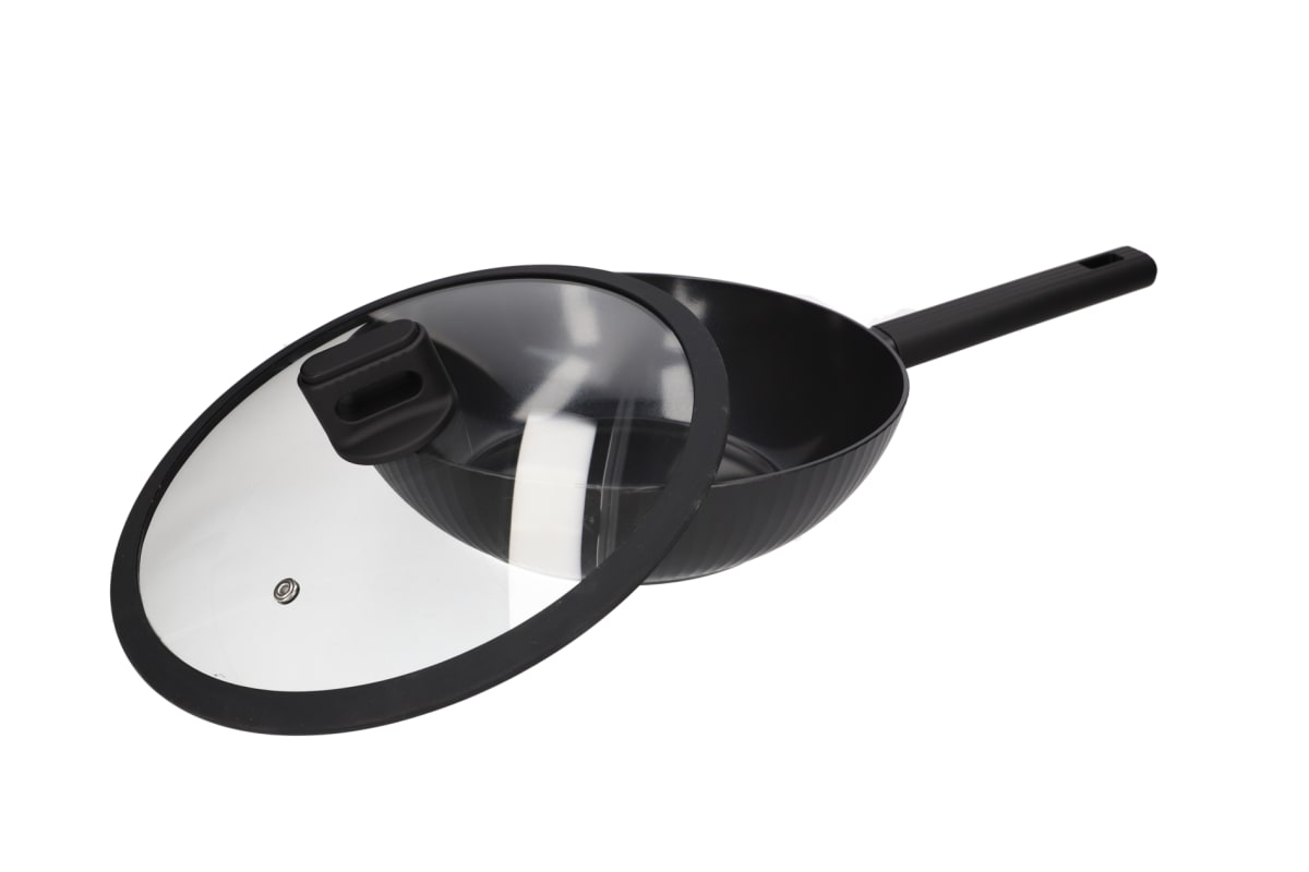 Non Stick Deep Wok With Lid 28cm - default