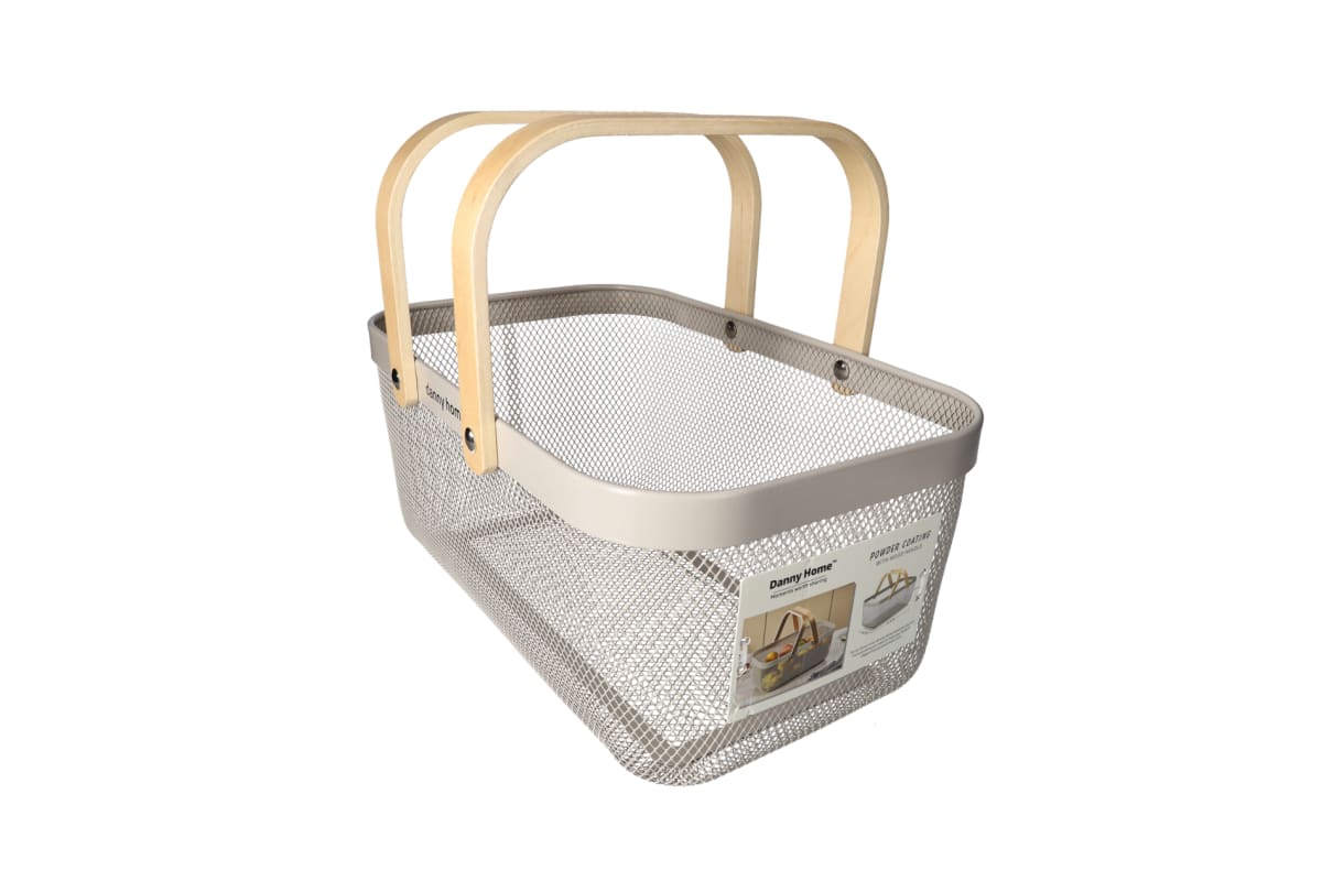 Mesh Stainless Steel Storage Basket 40cm - default