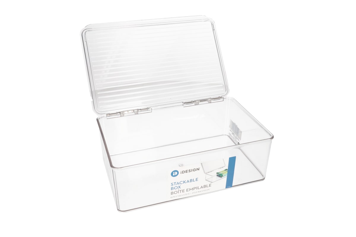 Clear Storage Box with Lid 27.4cm - default