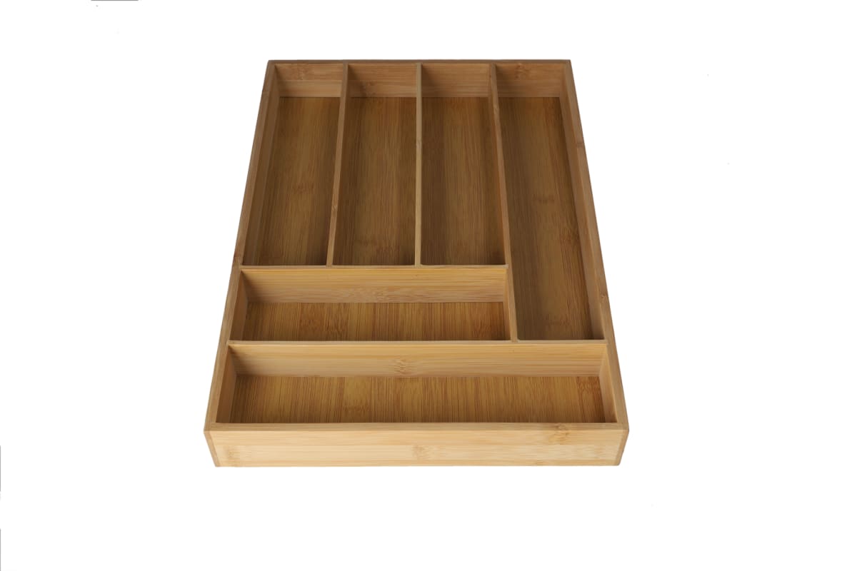 Wooden Cutlery Drawer Organizer 43cm - default