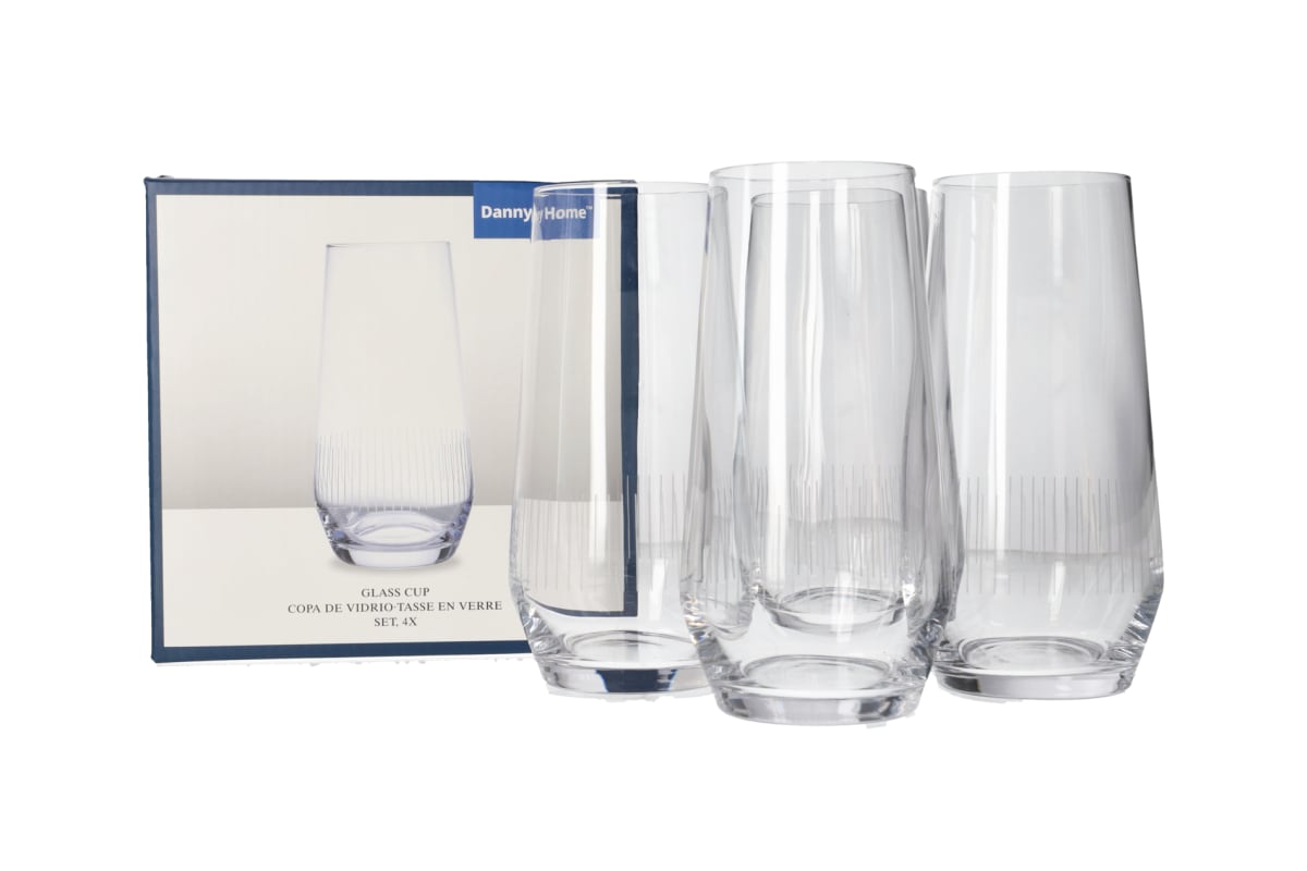 Tumbler Glass Cup 560ml 4pcs - default