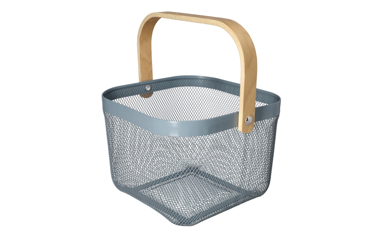 Mesh Stainless Steel Storage Basket 24cm - default