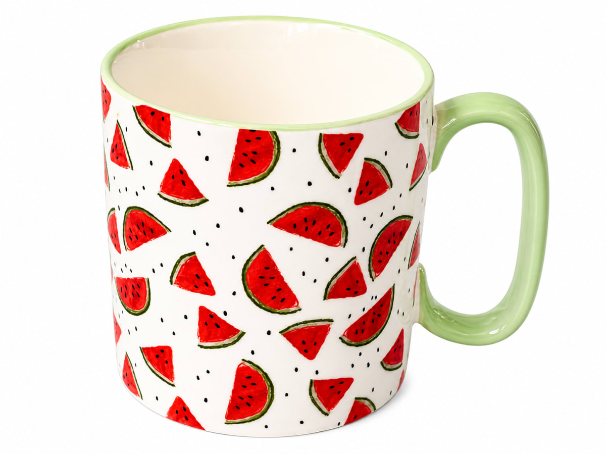 450ml Watermelon Printed Ceramic Mug - default