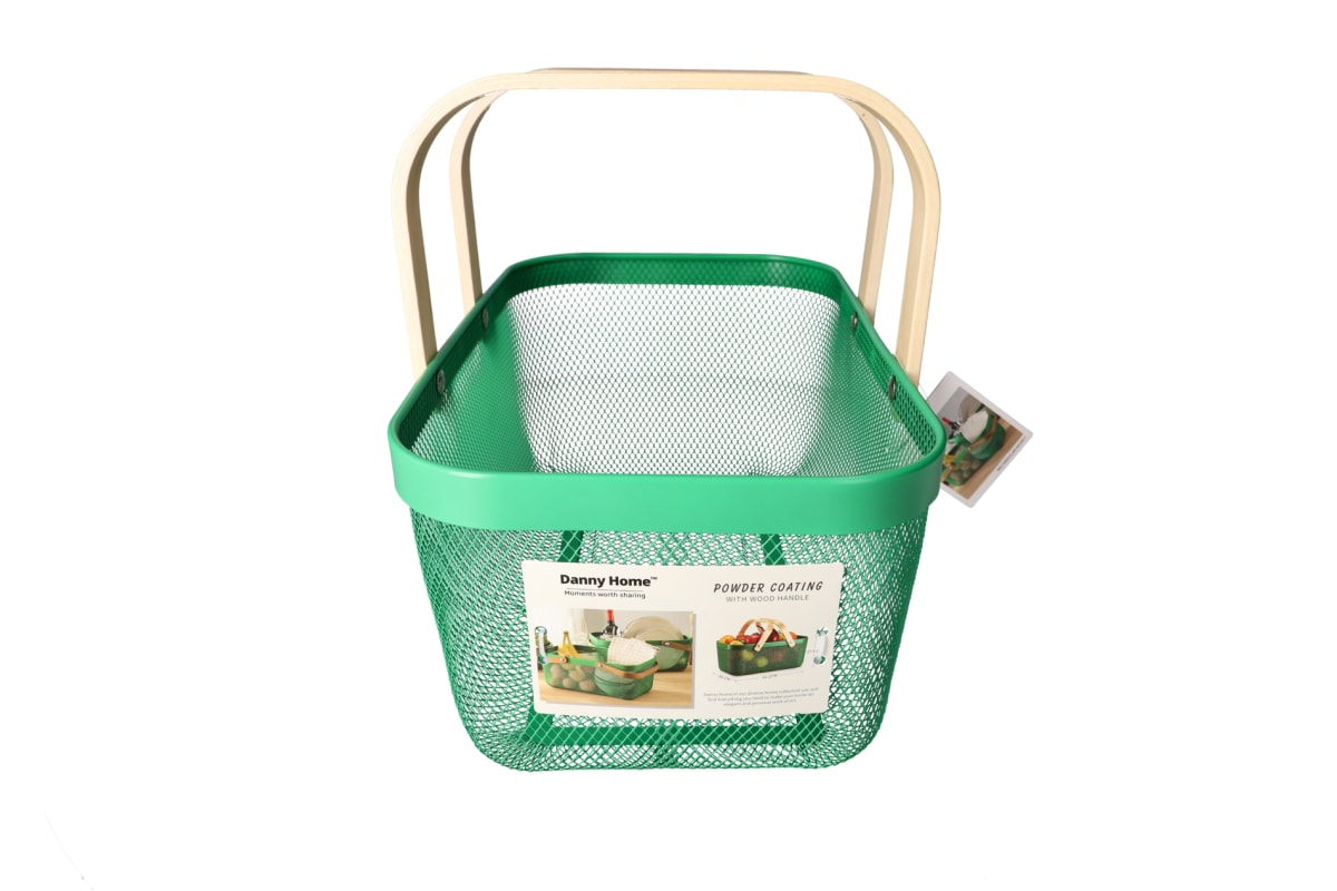 Mesh Stainless Steel Storage Basket 40cm - default