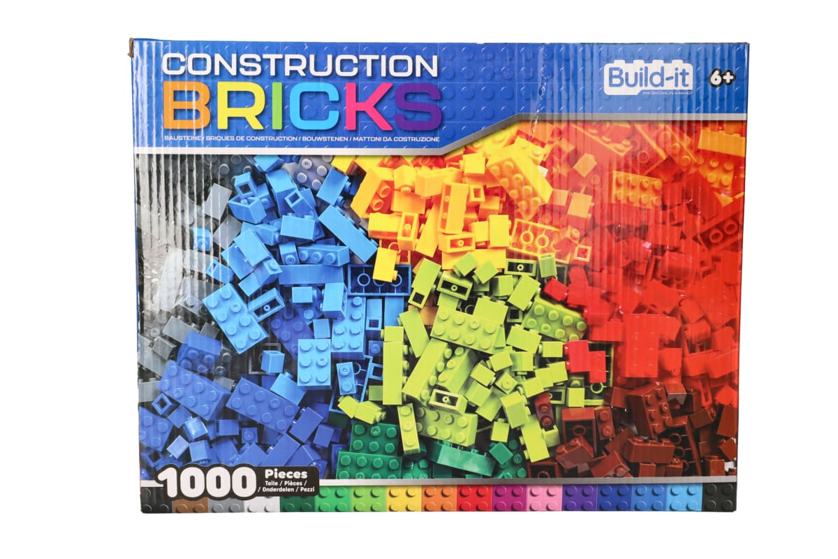 Construction Brick Building Toy Set 1000pcs - default