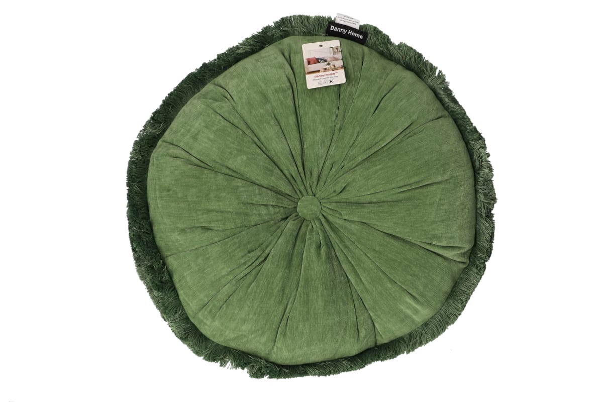Decorative Round Velvet Cushion 43cm - default
