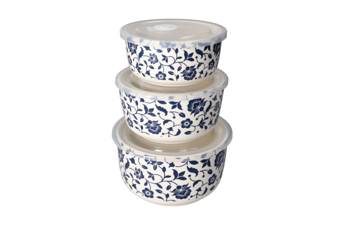 Quality Porcelain Food Container Set 3pcs - default