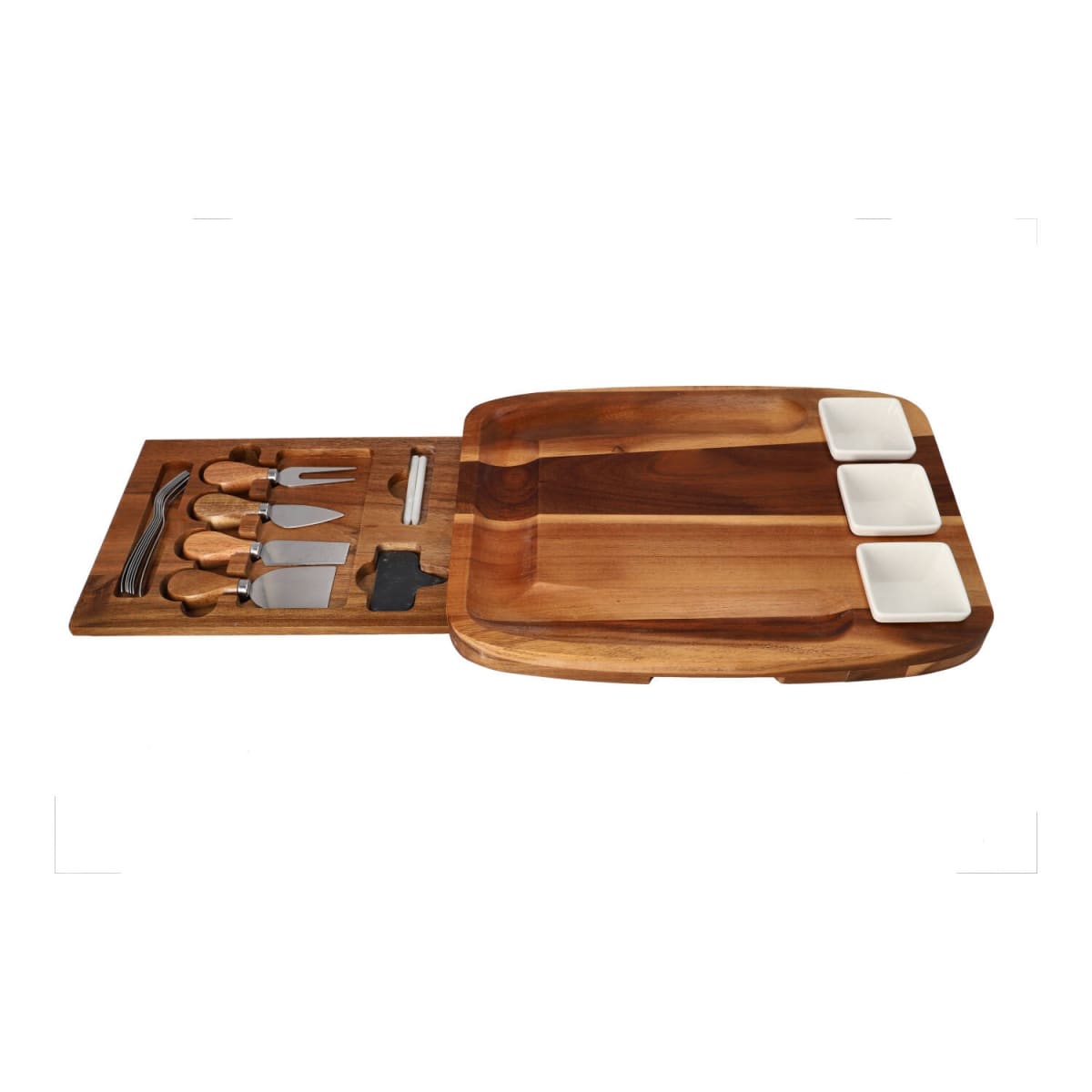 Acacia Cheese Board &amp; Bowls Set 17pcs - default