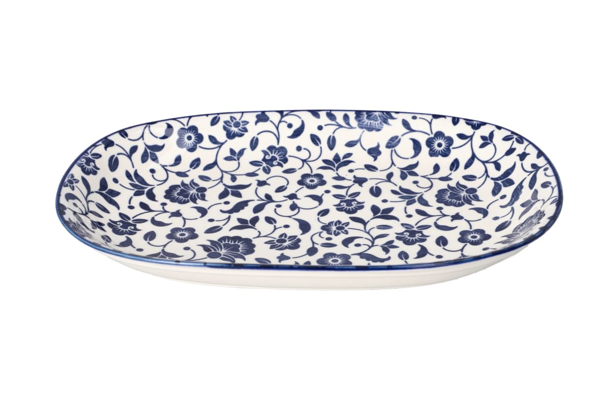 Ceramic Rectangular Oval Serving Platter 30.8cm - default