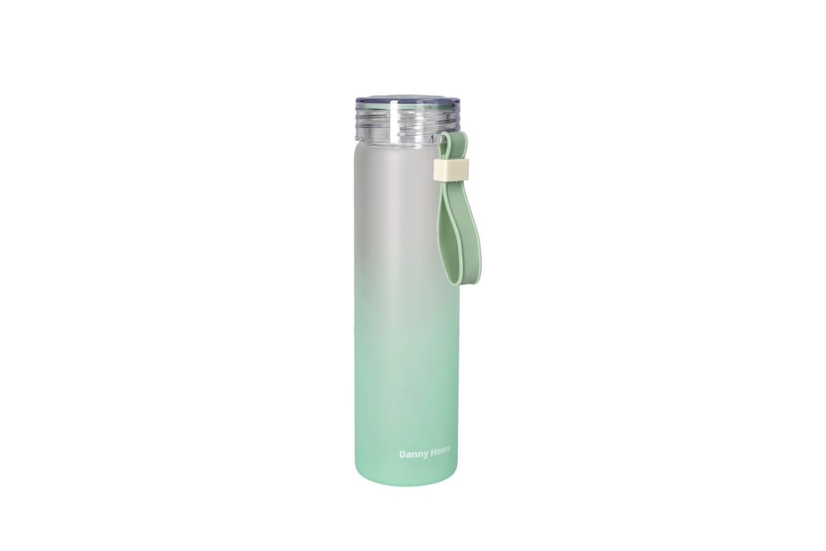 Borosilicate Bottle With Silicone Strap Handle 21cm  - default