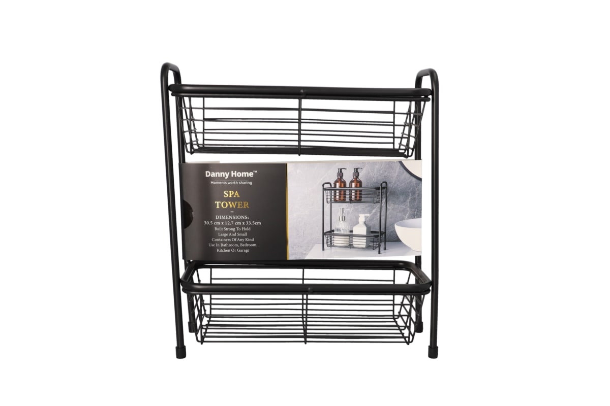 2-Tier Spa Tower Storage Rack 33.5cm - default