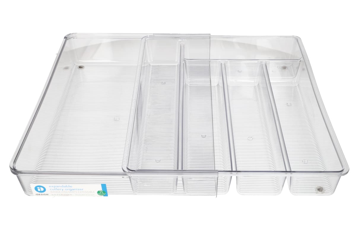 Expandable 5-Compartment Cutlery Storage Box 35cm  - default