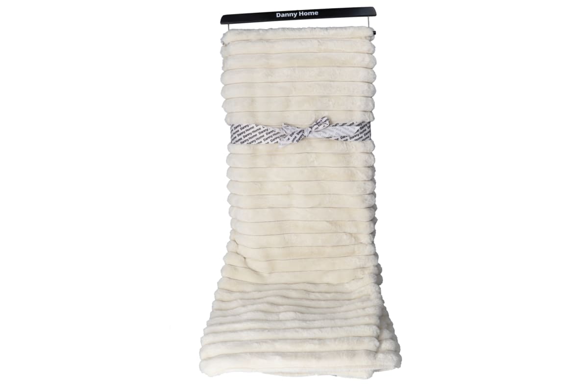 Faux Rabbit Fur Rib Luxury Blanket 160cm | Danny Home