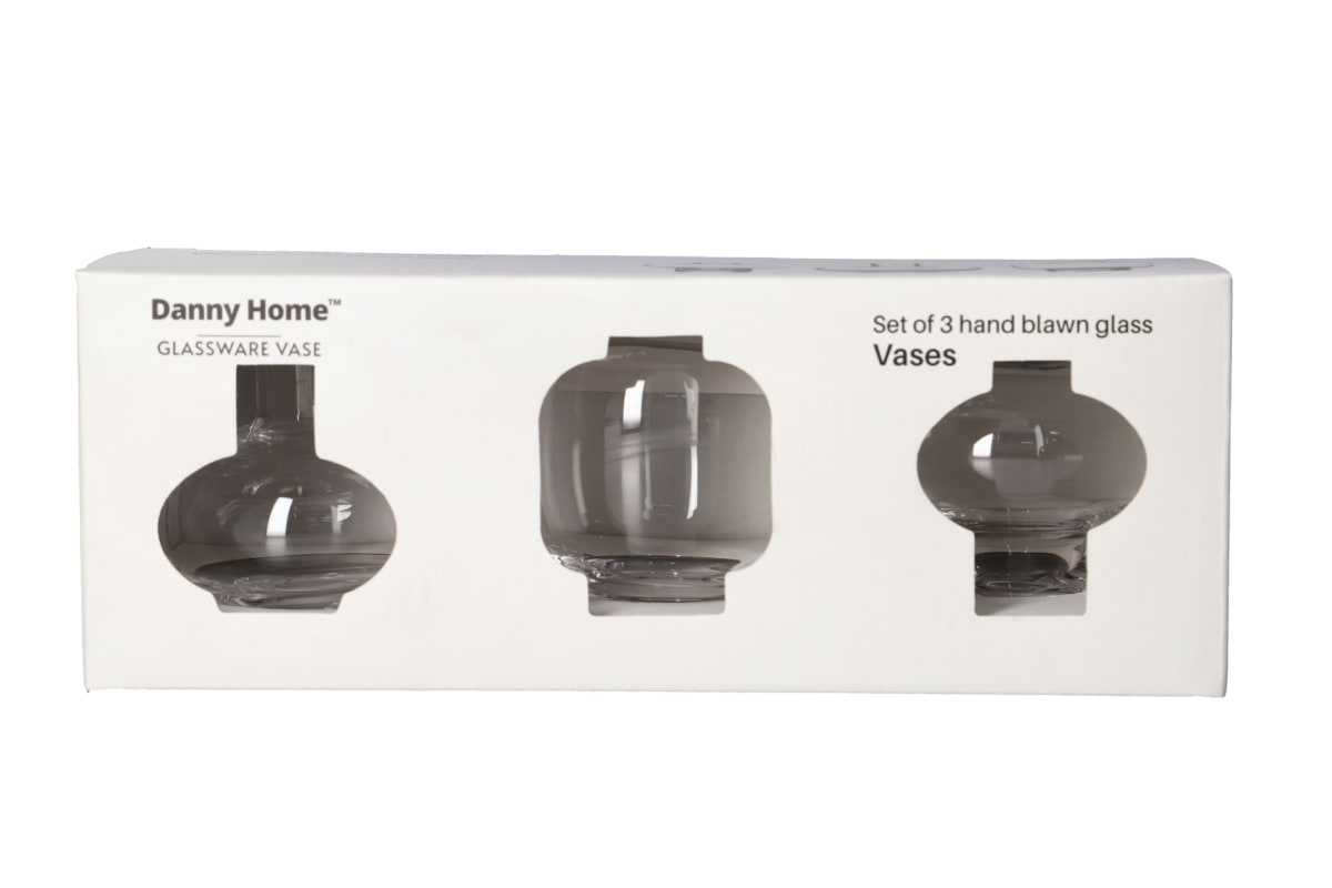 3Pcs Glass Vases - default
