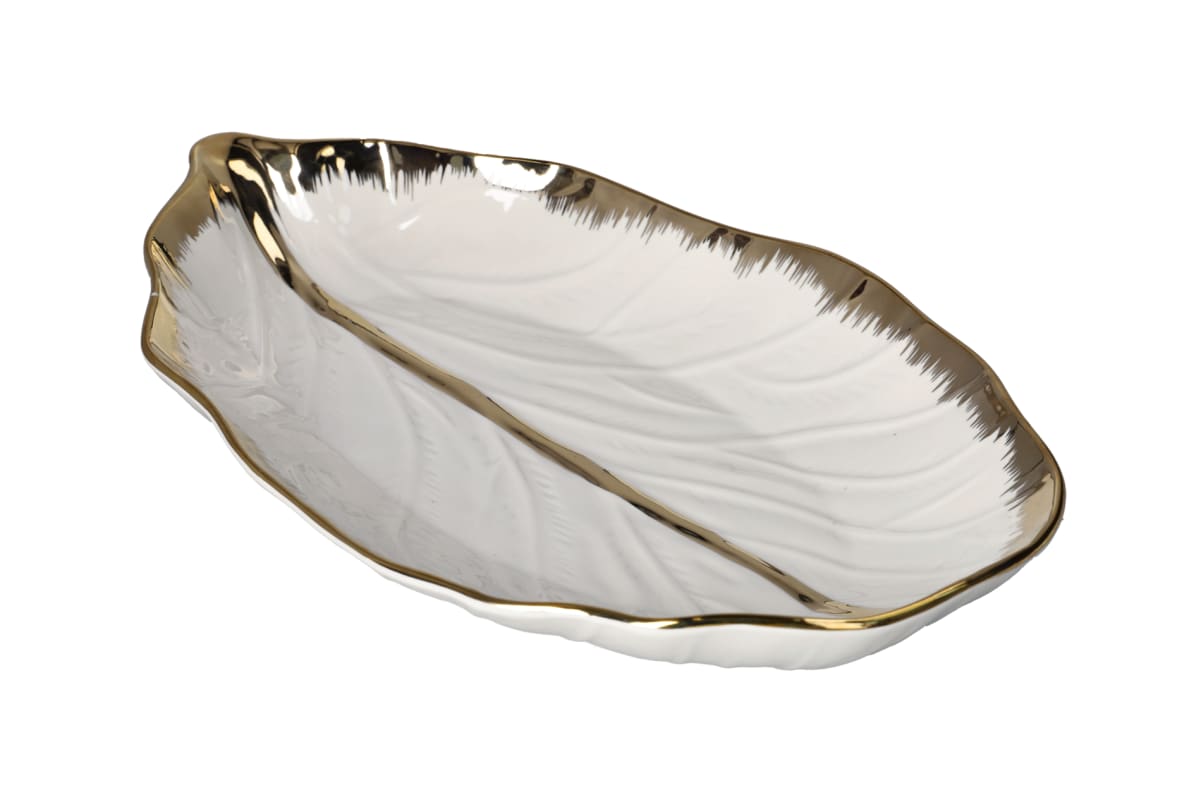 Large Leaf Shaped Bowl 45cm - default