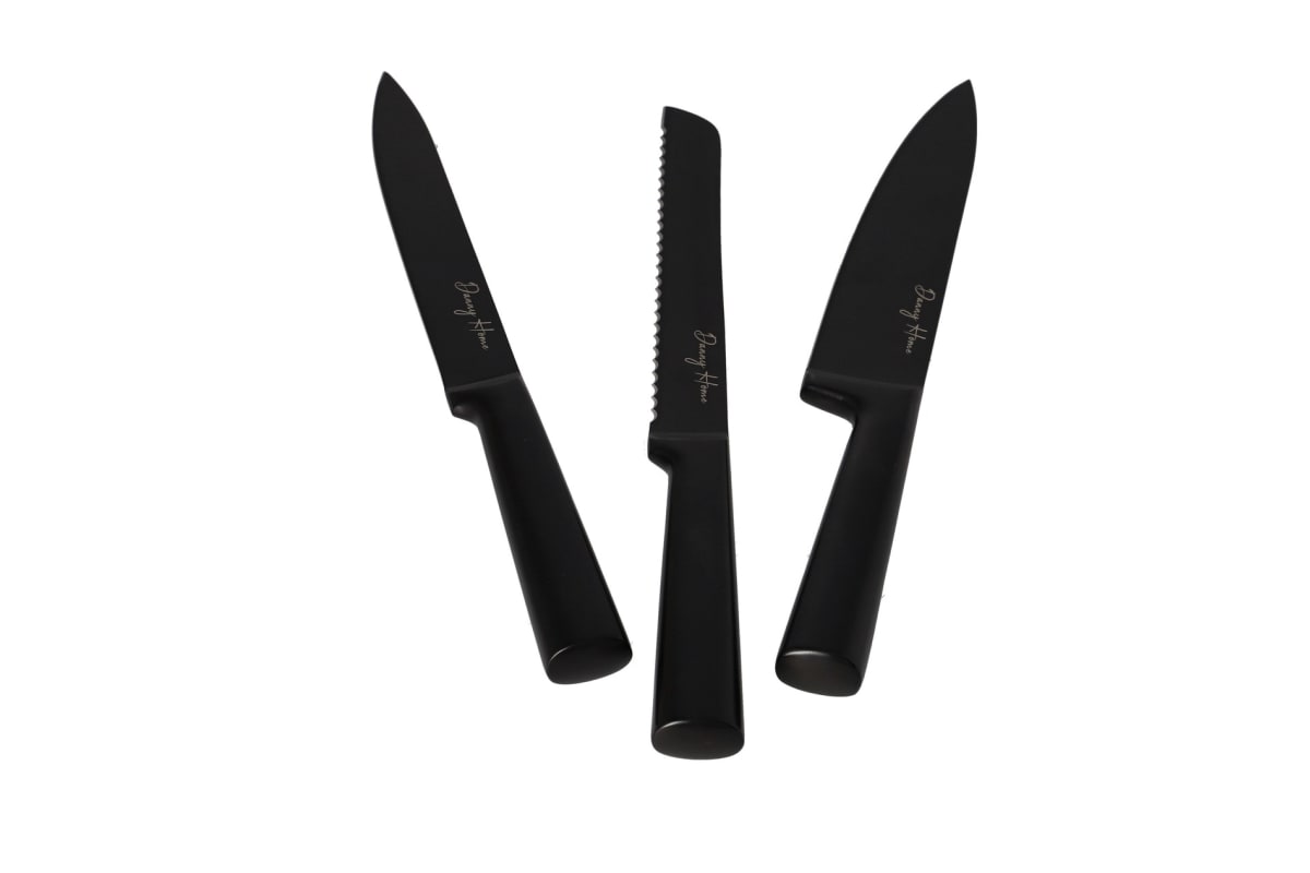 8'' Black Stainless Steel Bread Knife 33.3cm - default