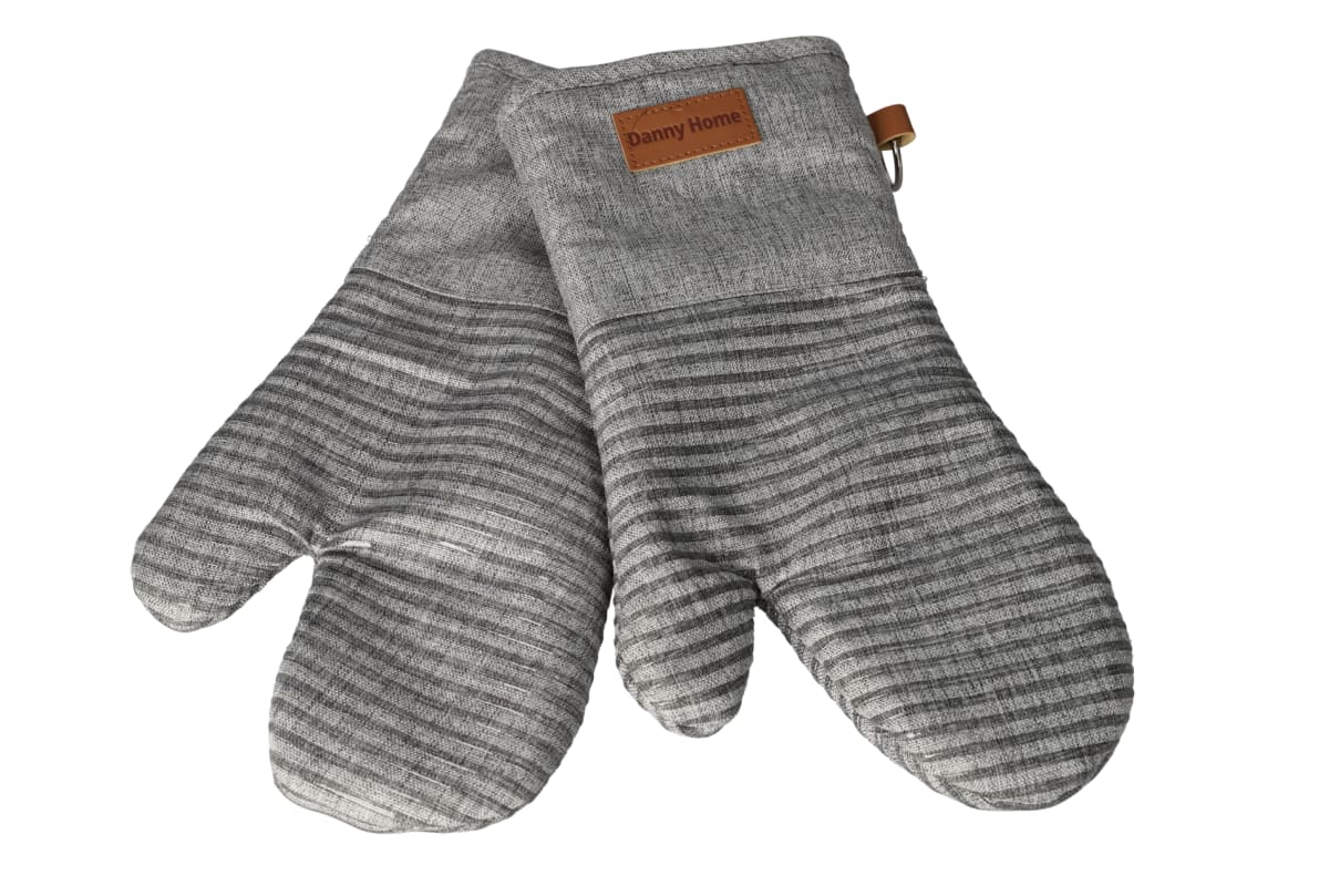 Cotton &amp; Silicone Oven Mitt 32.7cm - default