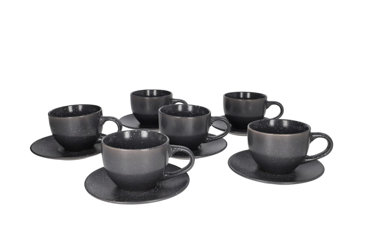 Speckled Cup &amp; Saucer 12pcs 220ml - default