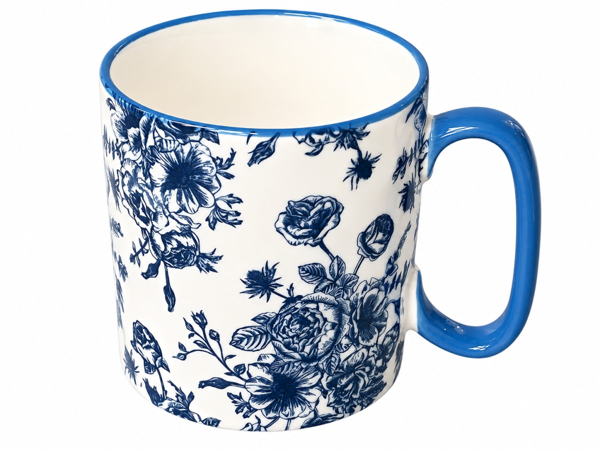 450ml Floral Ceramic Mug - default