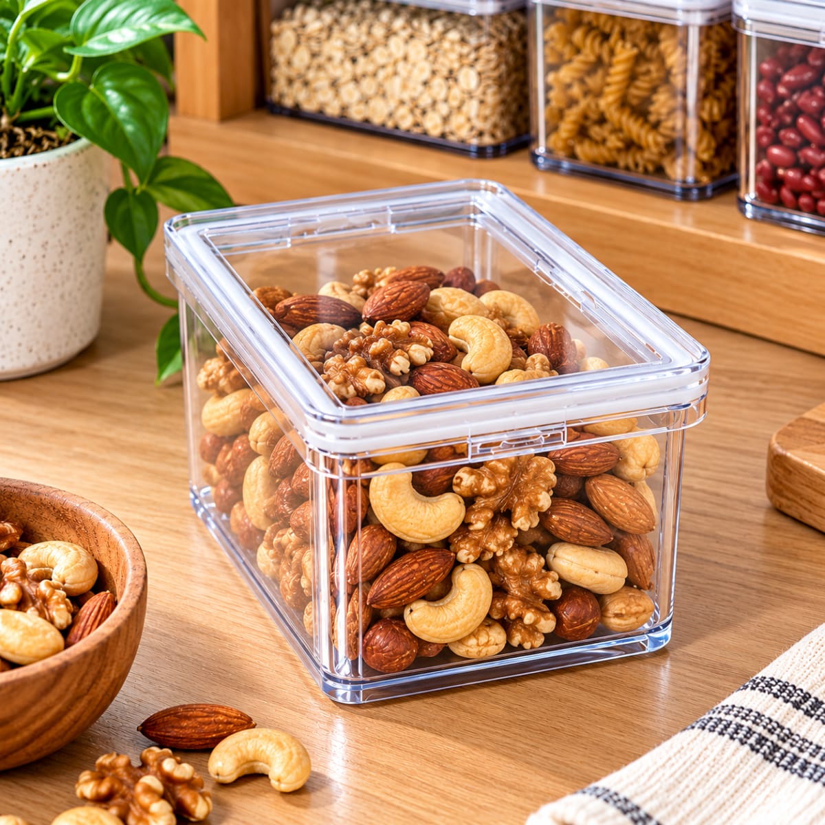 Plastic Snack Storage Canister 473ml - default