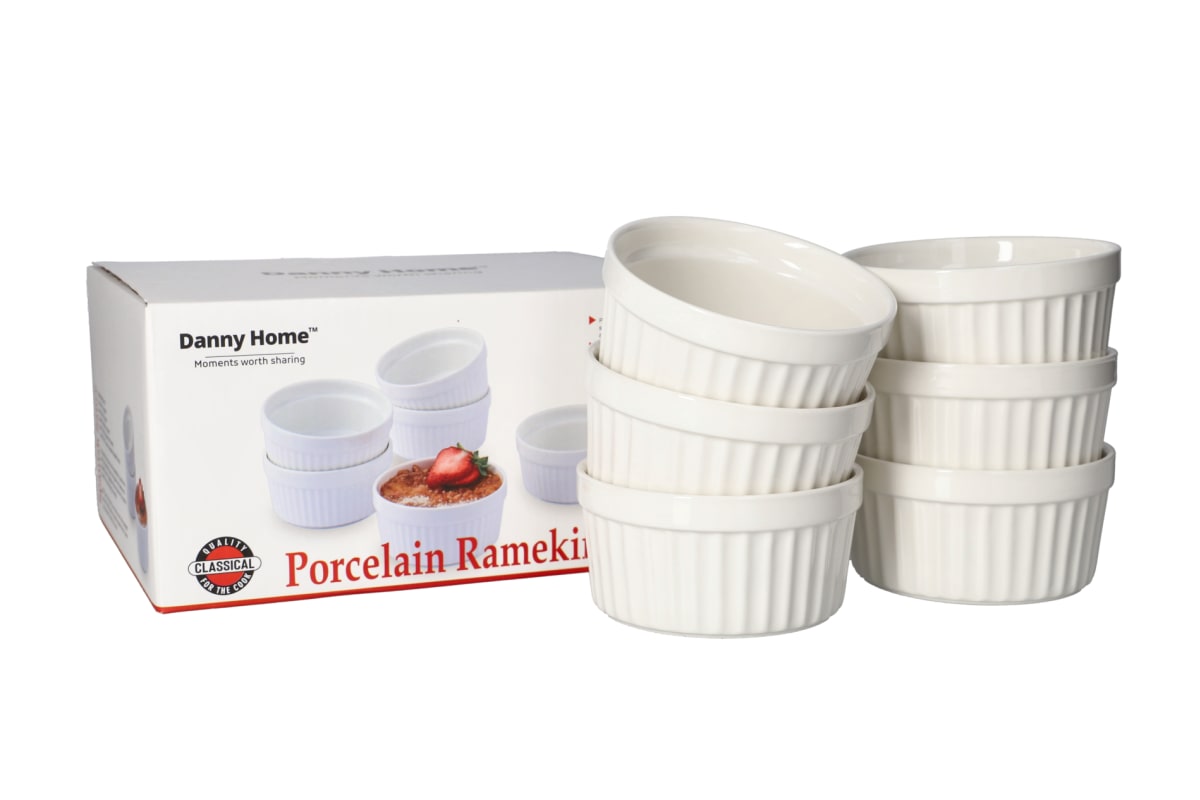 White Cake Dish Ramekin 6pcs 285ml - default