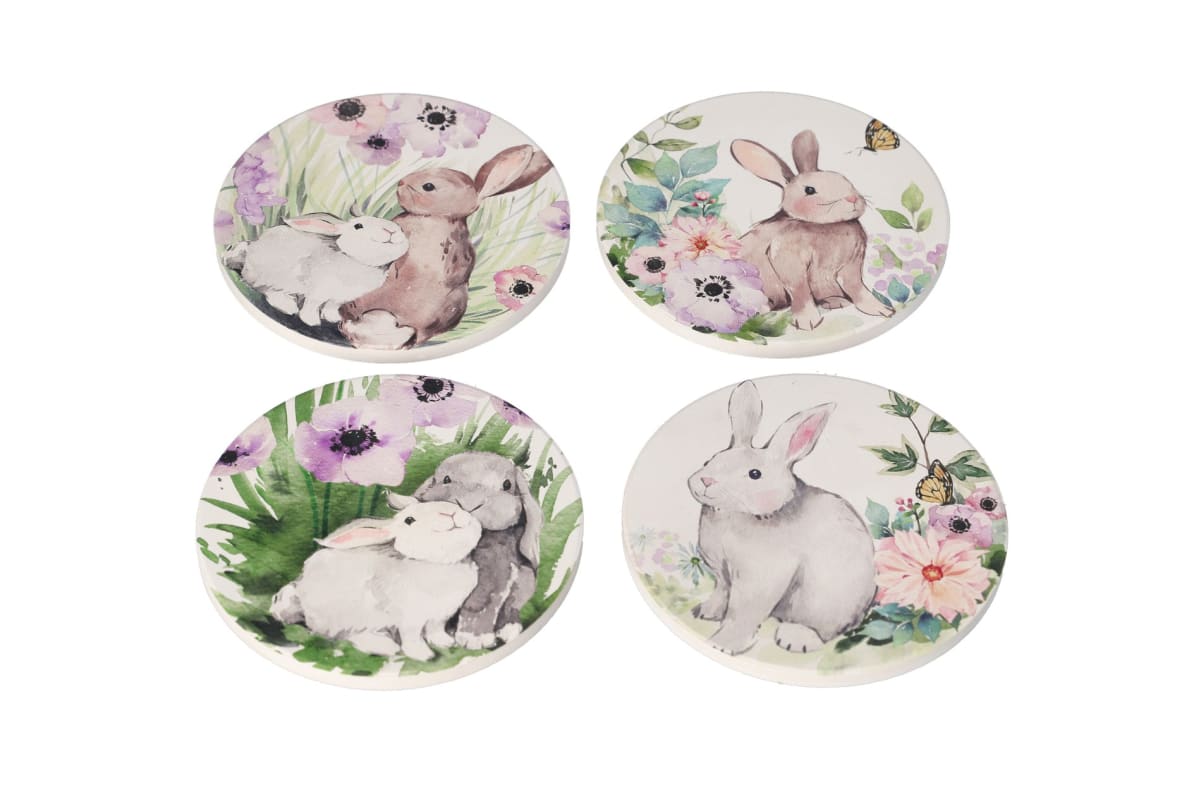 Printed Coasters 4pcs 10.1cm - default