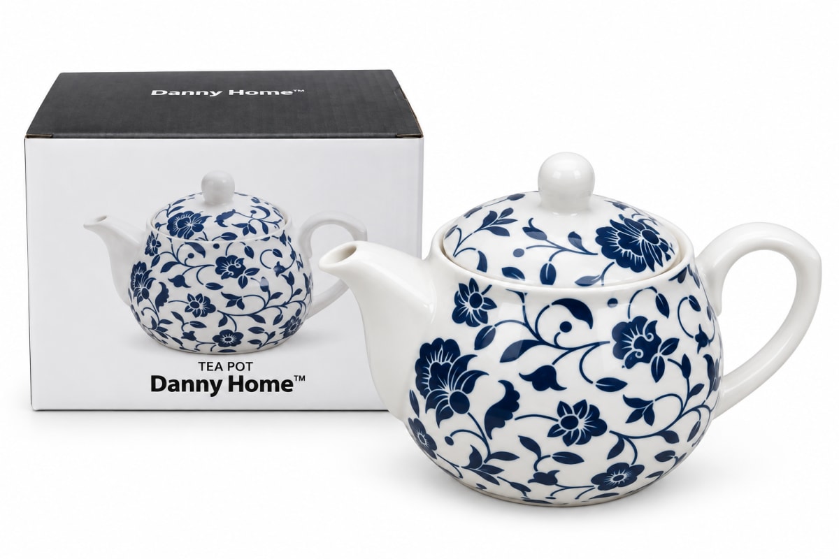 Floral Design Ceramic Teapot 500ml  - default
