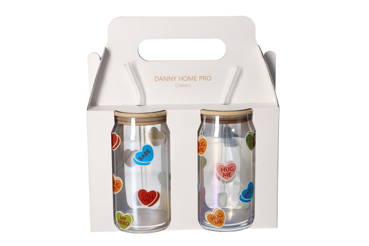 Cola Drinking Glass Cup 2pcs 500ml - default