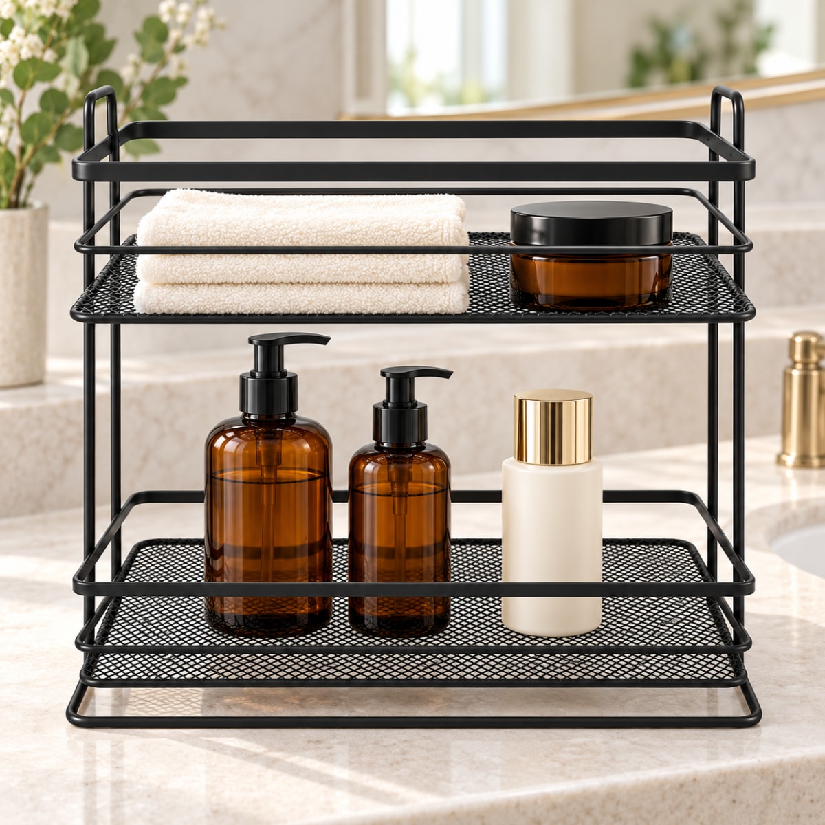 Metal 2-Tier Tower Rack 30.2cm - default