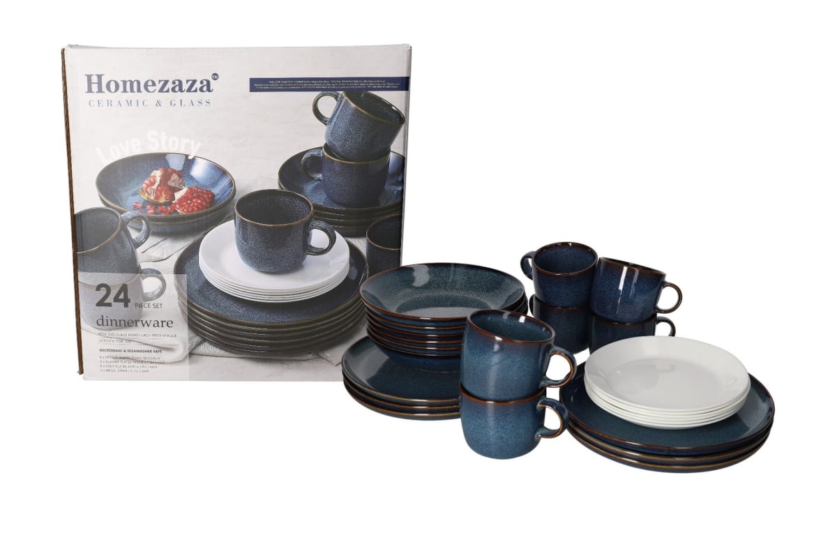 Reactive Glaze Dinnerware Set 24pcs - default