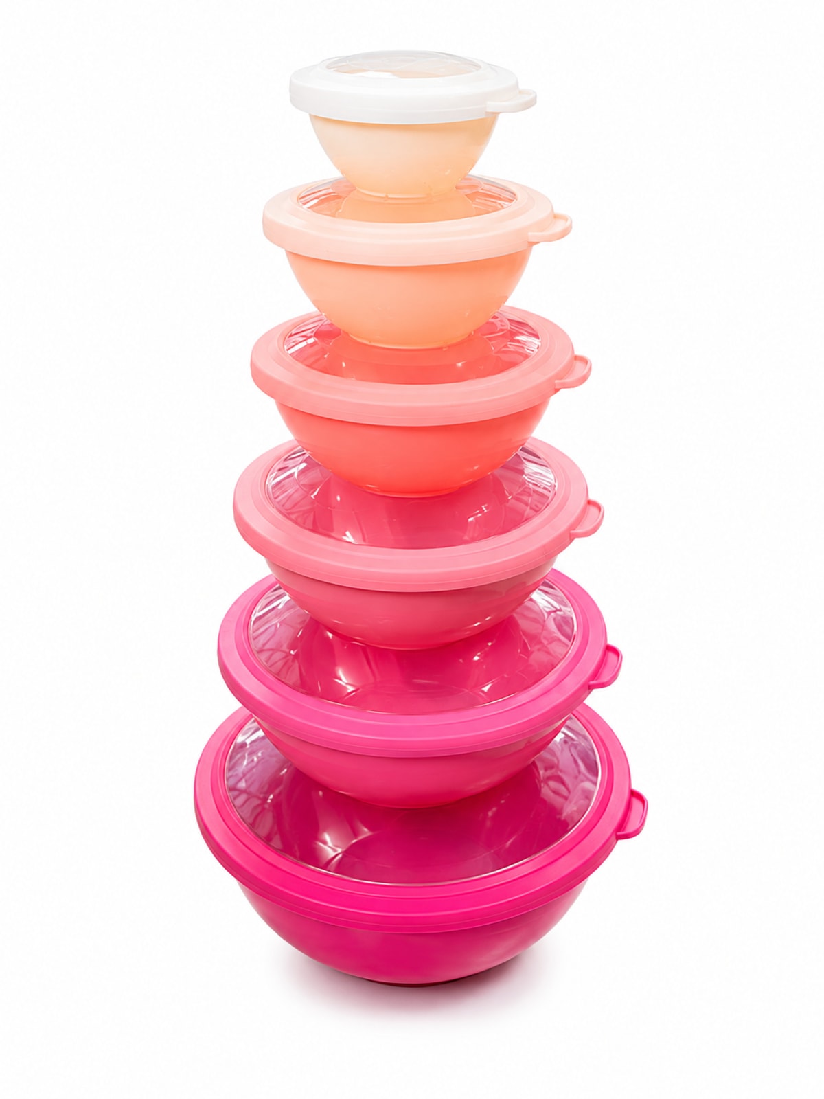12pcs Nesting Bowl Set With Airtight Lids  - default