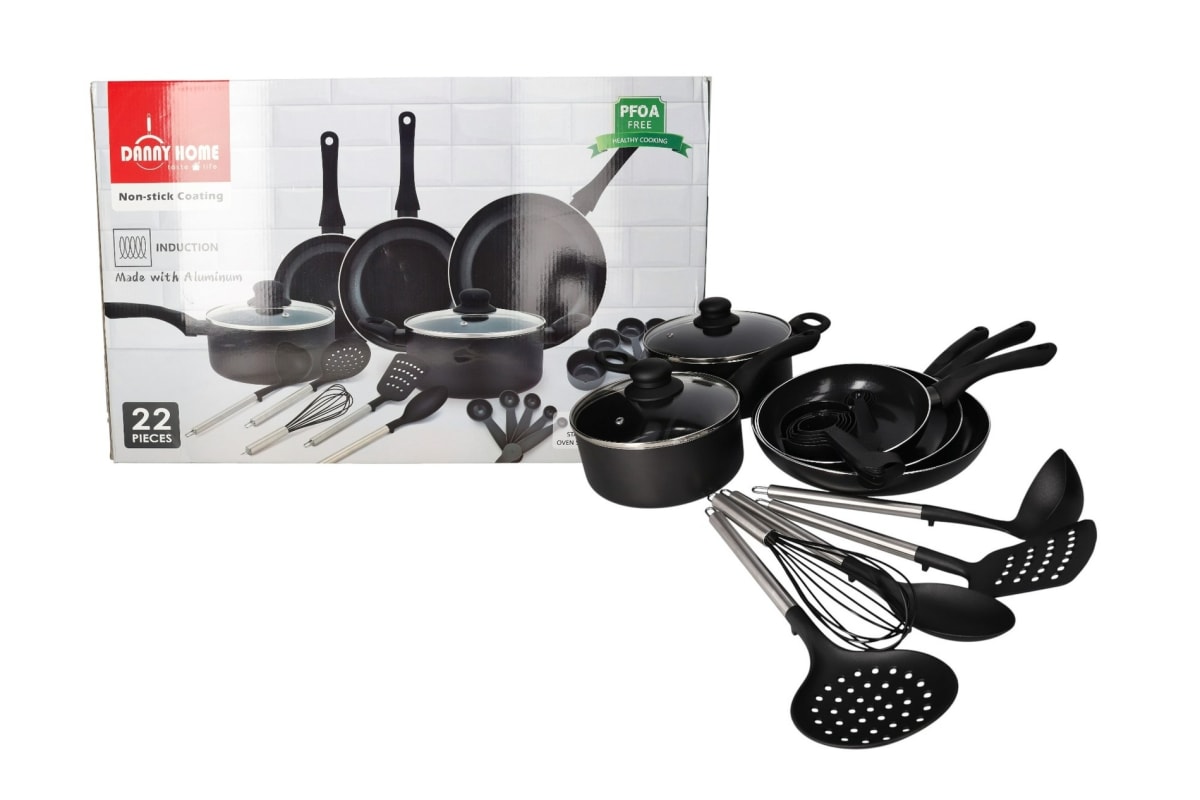 Aluminium Cookware Pots Set 22pcs  - default