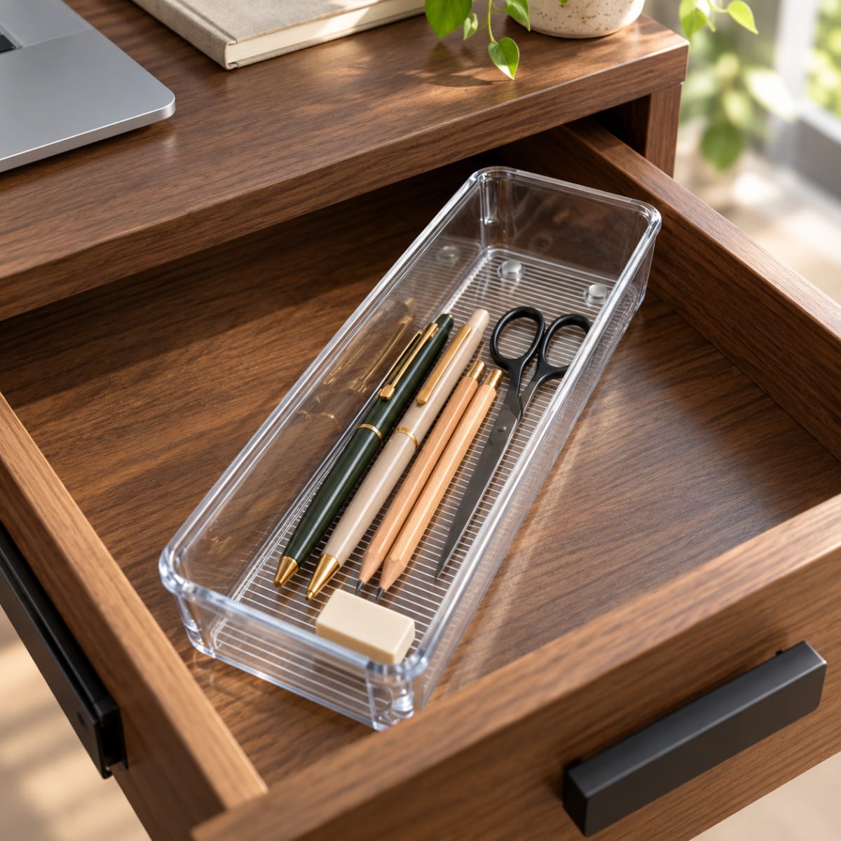 Clear Recycled Drawer Organizer 25cm - default