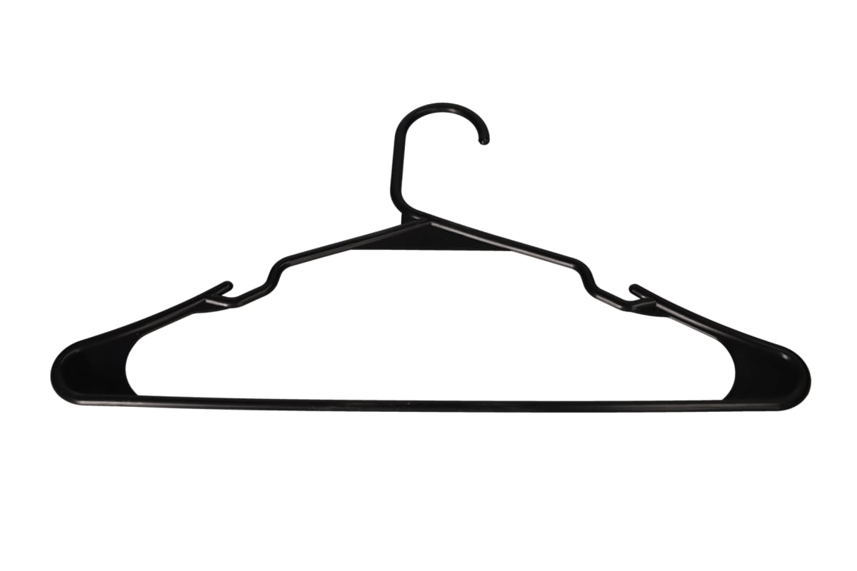 Black Plastic Hangers 10Pcs - default