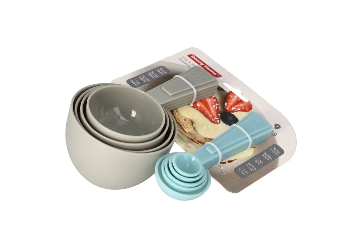 Stackable Measuring Cups &amp; Spoon Set 9Pc - default