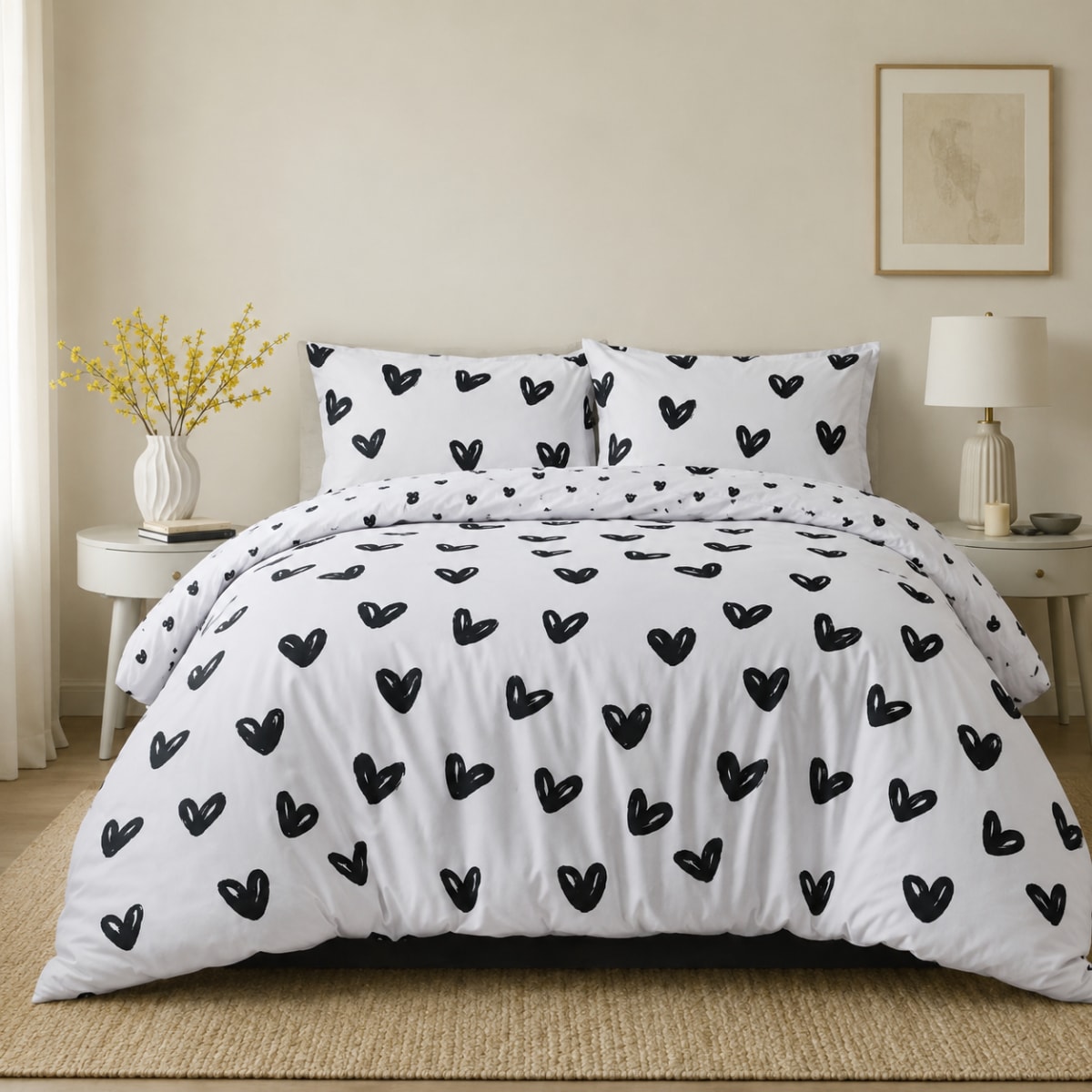 Polyester Single Bed Duvet Cover 2pcs 140cm  - default