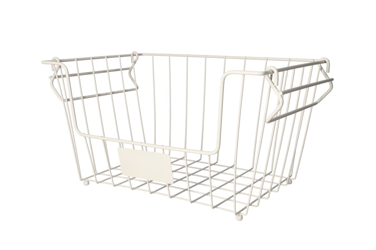 White Wire Pantry Storage Rack 34cm - default
