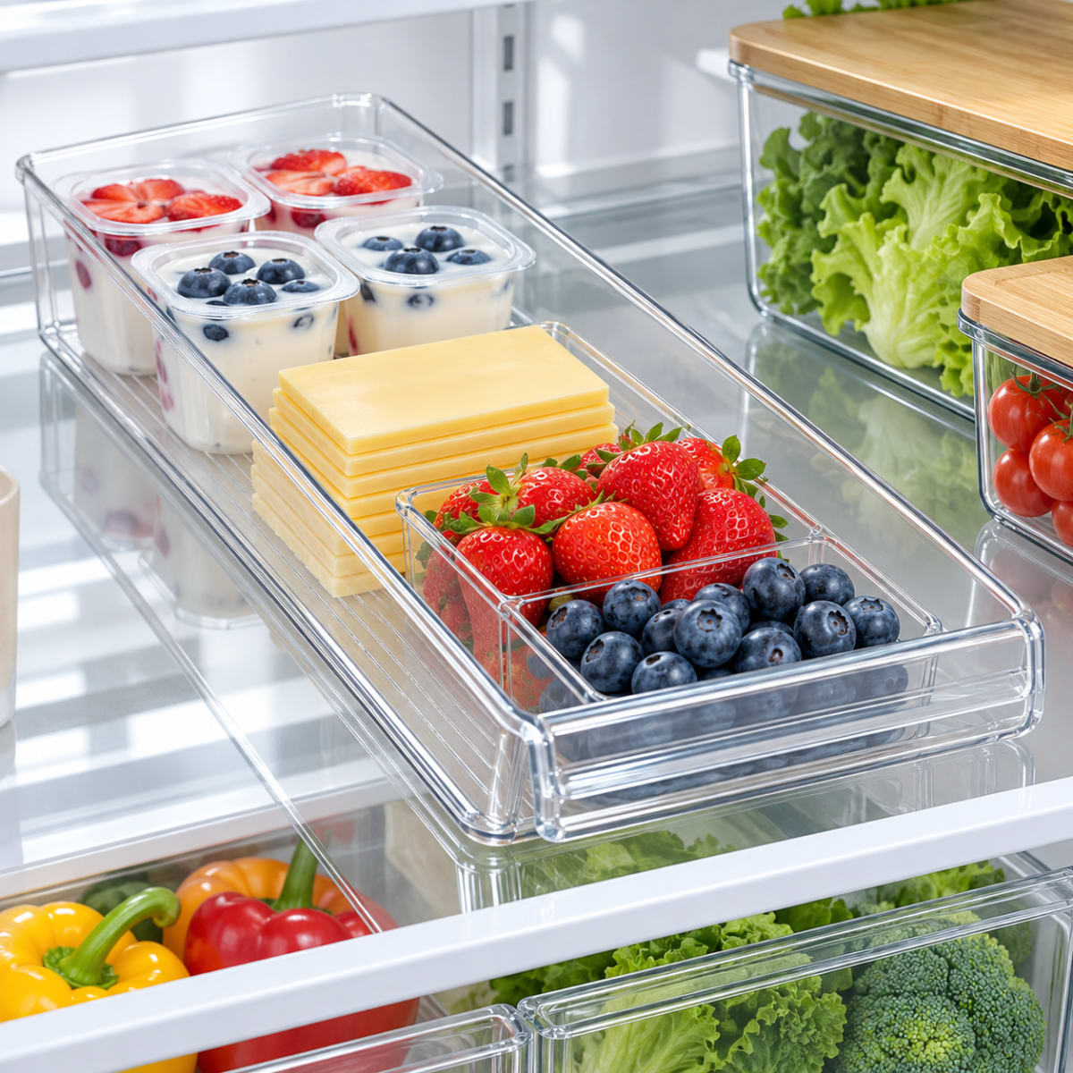 Fridge / Pantry Storage Organizer Bin 36.8cm - default